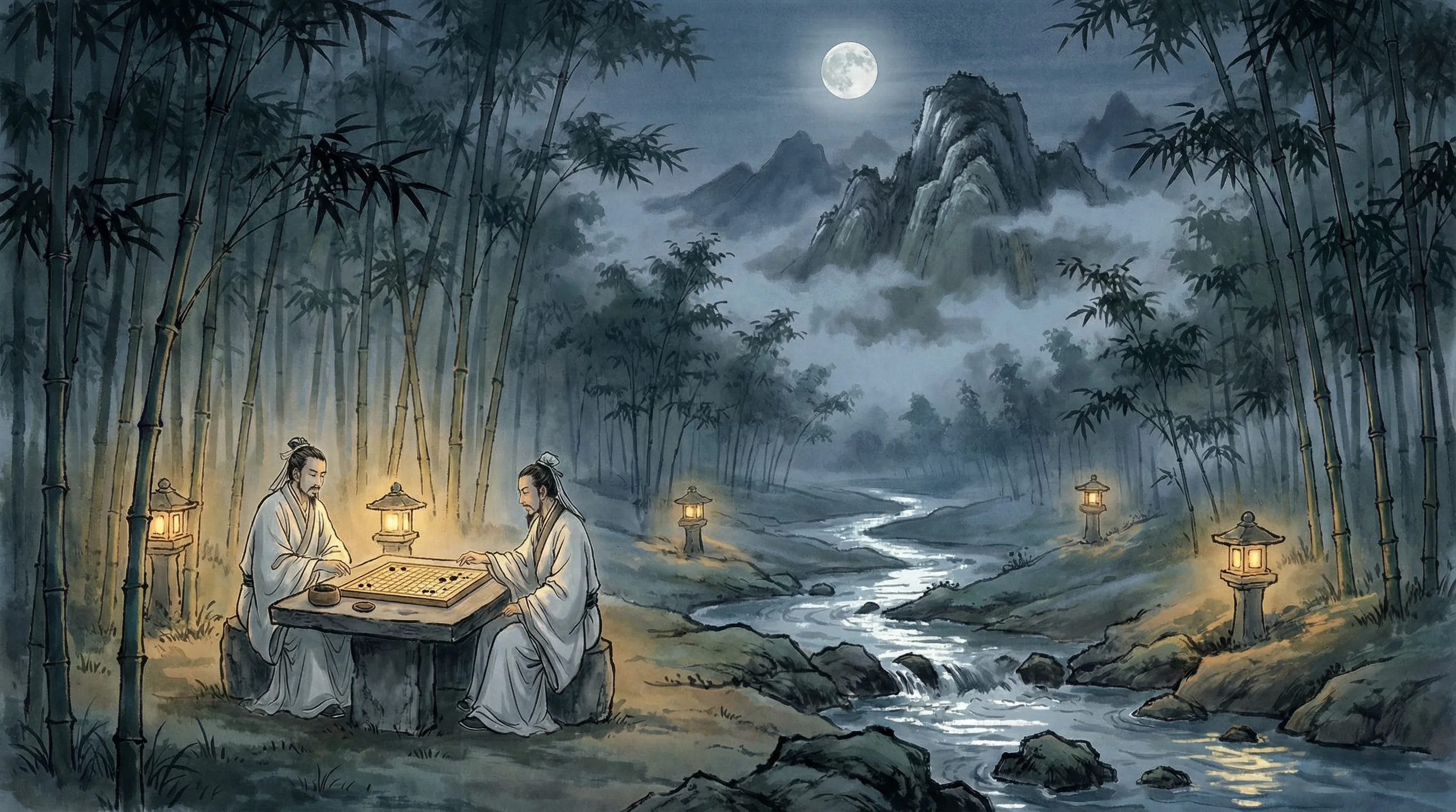 清风对弈 鸿运棋牌 月赛现场